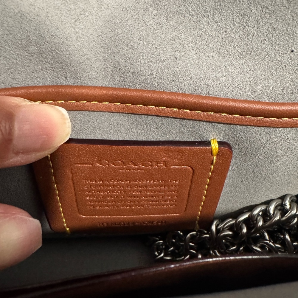Coach Tabby Metallic Wristlet - Picture 7 of 13